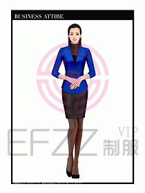 專賣店營業員服裝設計圖1224