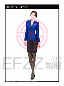 專賣店營業員服裝設計圖1229