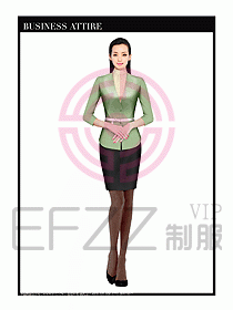 專賣店營業員服裝設計圖1225