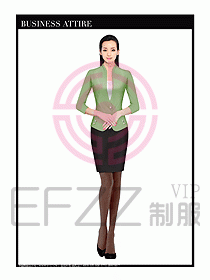 專賣店營業員服裝設計圖1227