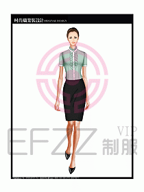 女職業(yè)裝短袖襯衫設(shè)計圖189