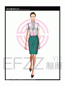 女職業(yè)裝短袖襯衫設(shè)計圖220