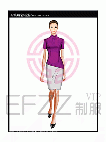 女職業(yè)裝短袖襯衫設(shè)計(jì)圖226