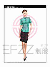 女職業裝短袖襯衫設計圖240