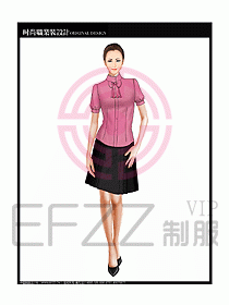女職業裝短袖襯衫設計圖246