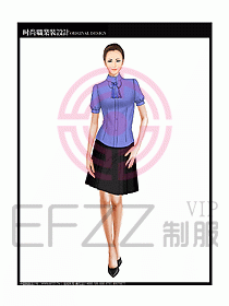 女職業裝短袖襯衫設計圖245
