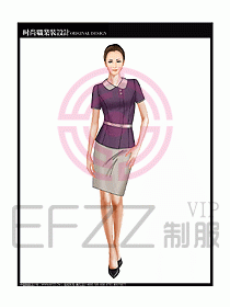 女職業(yè)裝短袖襯衫設(shè)計(jì)圖253