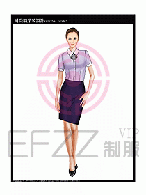 女職業裝短袖襯衫設計圖250