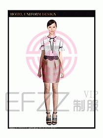 女職業裝短袖襯衫設計圖261