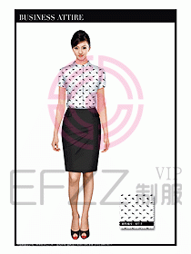 女職業裝短袖襯衫設計圖270
