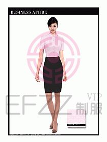 女職業裝短袖襯衫設計圖274