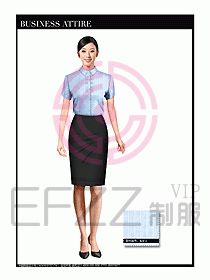 女職業(yè)裝短袖襯衫設(shè)計(jì)圖275