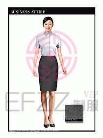 女職業(yè)裝短袖襯衫設(shè)計圖277