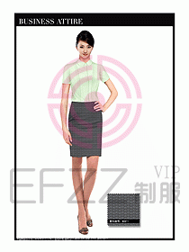 女職業裝短袖襯衫設計圖286
