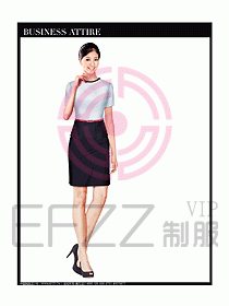 女職業(yè)裝短袖襯衫設計圖293