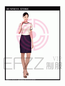 女職業裝短袖襯衫設計圖295