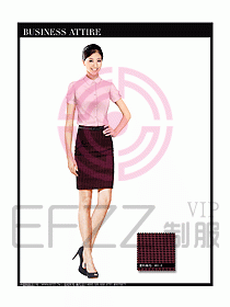 女職業(yè)裝短袖襯衫設(shè)計(jì)圖305