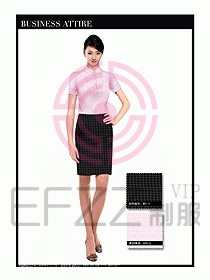 女職業裝短袖襯衫設計圖303