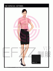 女職業裝短袖襯衫設計圖313