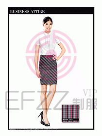 女職業裝短袖襯衫設計圖317