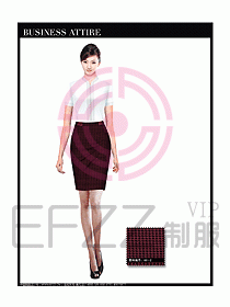 女職業裝短袖襯衫設計圖321