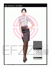 女職業裝短袖襯衫設計圖330