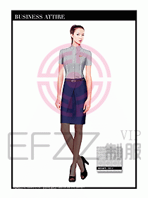 女職業裝短袖襯衫設計圖333