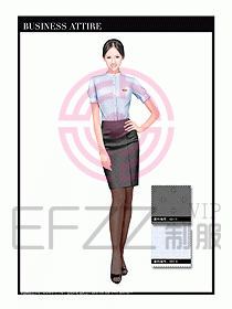 女職業裝短袖襯衫設計圖329
