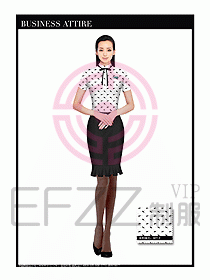 女職業(yè)裝短袖襯衫設(shè)計(jì)圖339