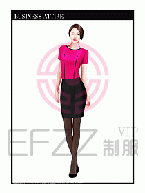 女職業(yè)裝短袖襯衫設(shè)計(jì)圖350