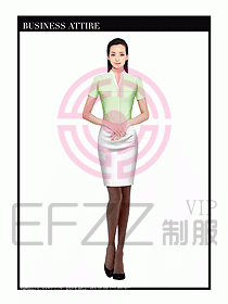 女職業裝短袖襯衫設計圖355