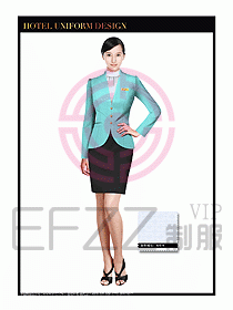酒店大堂服務員制服設計圖663