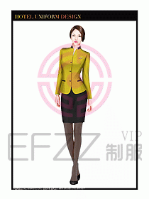 酒店大堂服務員制服設計圖699