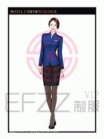 酒店大堂服務員制服設計圖698