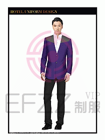 酒店大堂服務員制服設計圖713