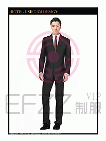 酒店大堂服務員制服設計圖723