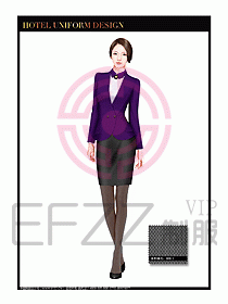 酒店大堂服務員制服設計圖733