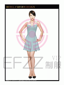 SPA按摩技師制服設計圖824