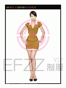 SPA按摩技師制服設(shè)計(jì)圖834