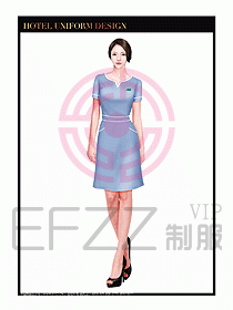 SPA按摩技師制服設計圖868