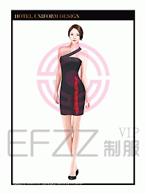 SPA按摩技師制服設(shè)計(jì)圖873