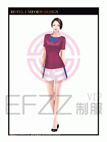 SPA按摩技師制服設(shè)計圖875