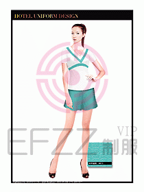 SPA按摩技師制服設計圖877