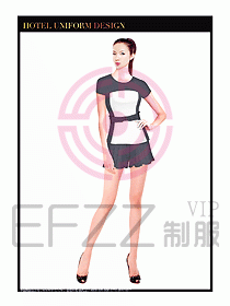 SPA按摩技師制服設計圖892