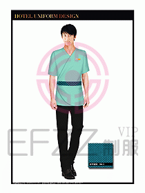 SPA按摩技師制服設計圖905