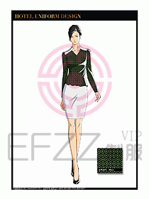 桑拿水療會所前臺服務員制服220