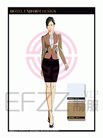 桑拿水療會所前臺服務員制服228