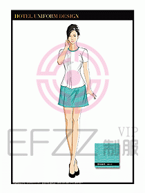 SPA按摩技師制服設計圖975