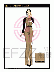 桑拿SPA咨客迎賓制服設(shè)計(jì)326