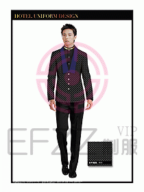 酒店西餐服務(wù)員制服設(shè)計(jì)931